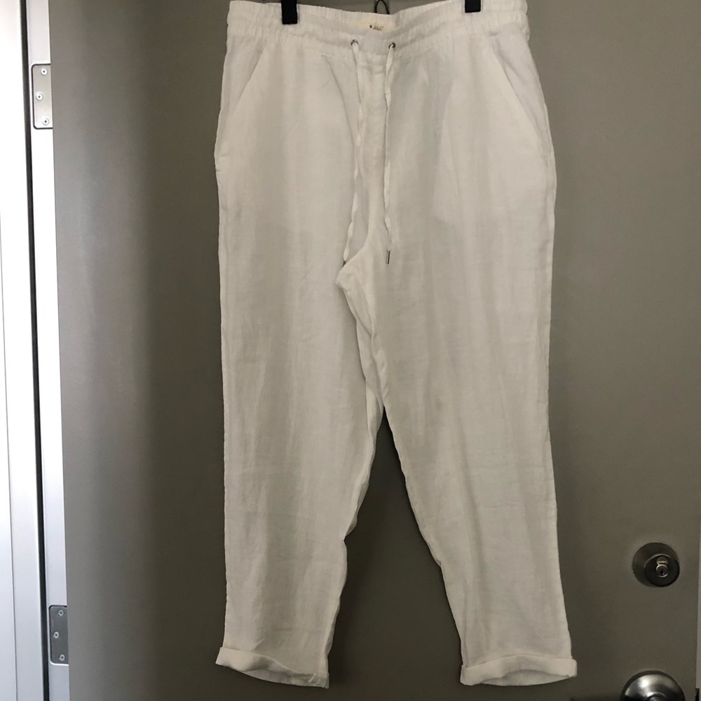 White Linen Trousers